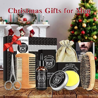 Ultimate Men's Christmas Gift Set: Beard Care Kit & Stocking Stuffers for Him