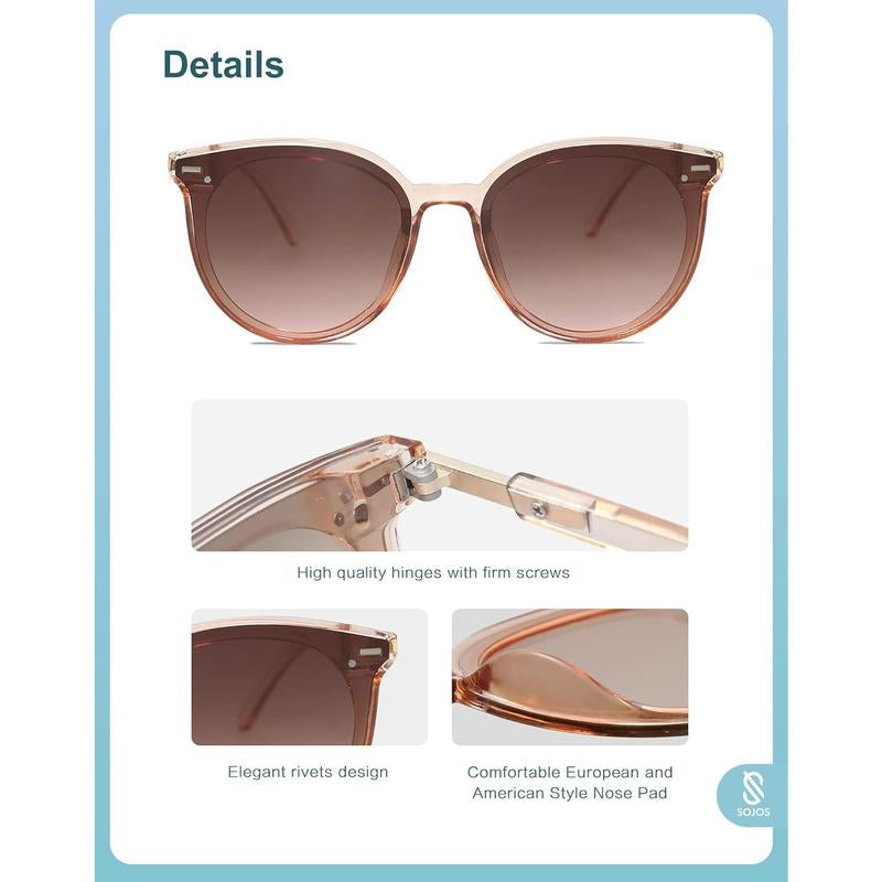 Sunglasses Womens Trendy 2024 Classic round Retro Vintage Shades Large Frame Sunnies SJ2067