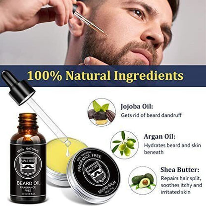 Ultimate Men's Christmas Gift Set: Beard Care Kit & Stocking Stuffers for Him